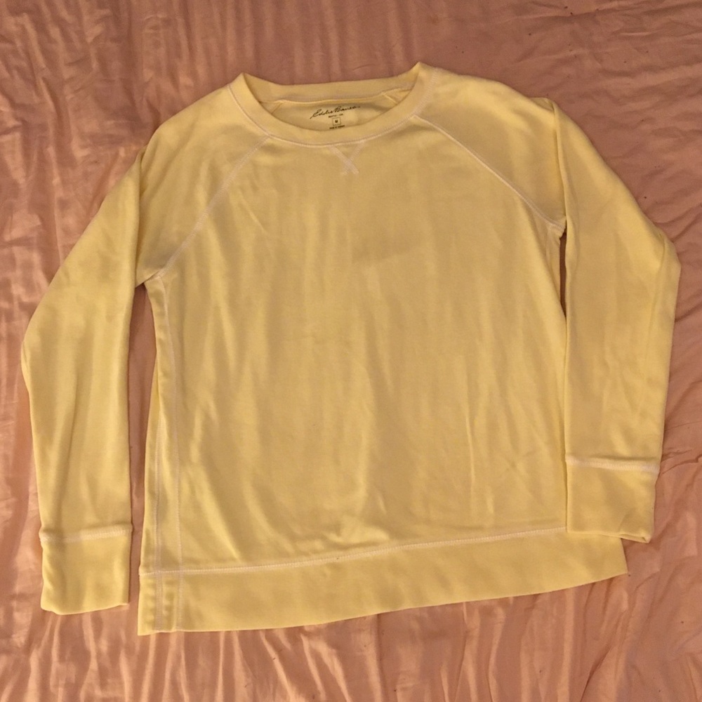 Yellow Eddie Bauer shirt